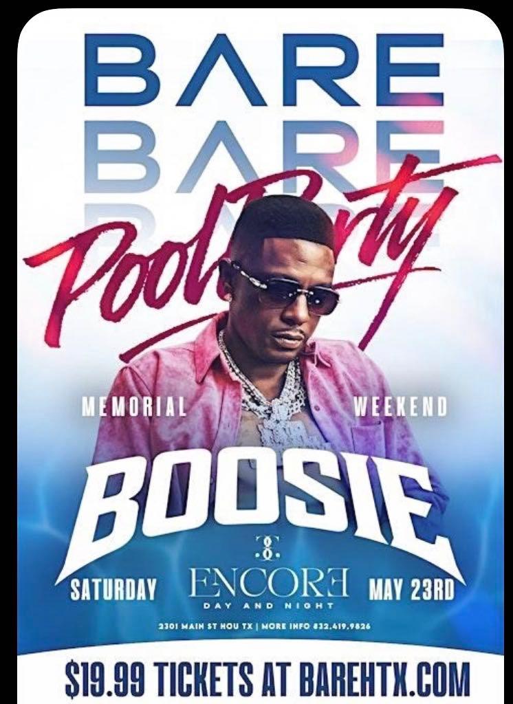 BARE Saturdays Presents Boosie Live flyer
