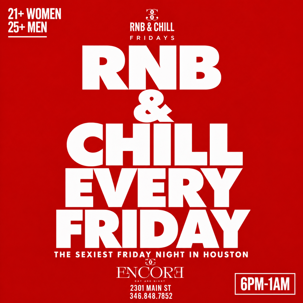 RNB & CHILL flyer