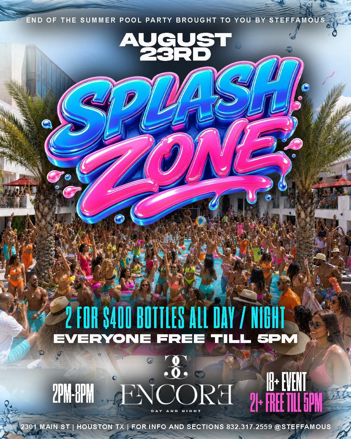 Splash Zone Day Party flyer