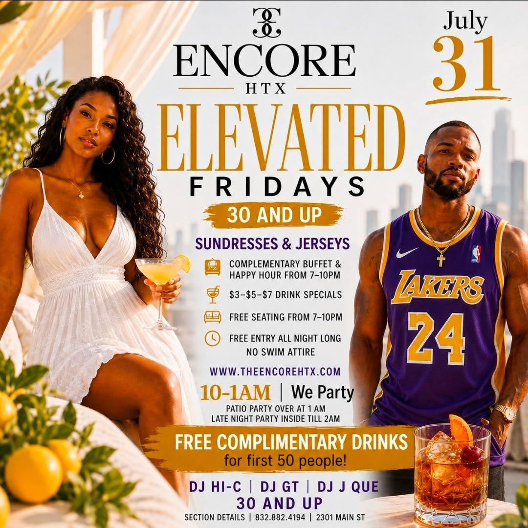 Elevated Fridays flyer