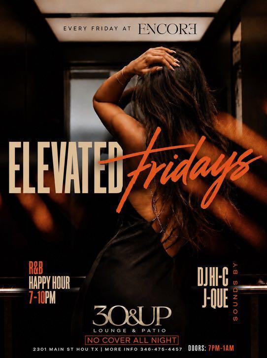 Elevated Fridays flyer